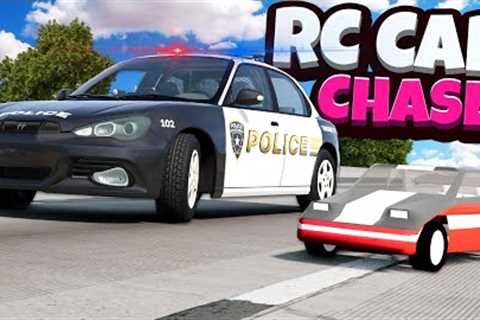 TINY RC Car Police Chase in BeamNG Drive Mods!