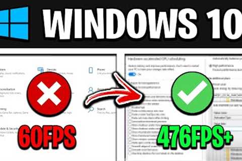 How To Optimize Windows 10 For GAMING - Best Settings for FPS &amp; NO DELAY! (UPDATED)