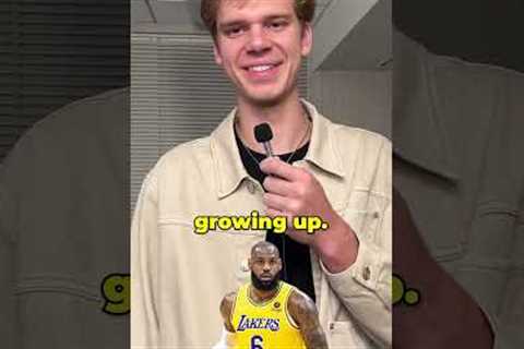 All the rookies wanna dunk on LeBron 😅 #nbadraft