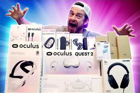 Oculus Quest 2 Unboxing + Accessories - The Ultimate VR Bundle in 2022!