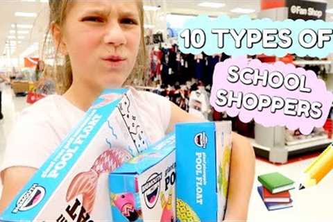 10 Types of people Back To School Shopping