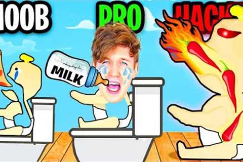 NOOB vs PRO vs HACKER IN THE TOP 5 FUNNIEST APP GAMES! (EATING SIMULATOR, MOM HID MY GAME &amp;..