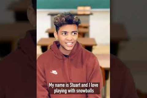 Class introducing themselves and their favorite hobbies…😂💀 #viral #comedy