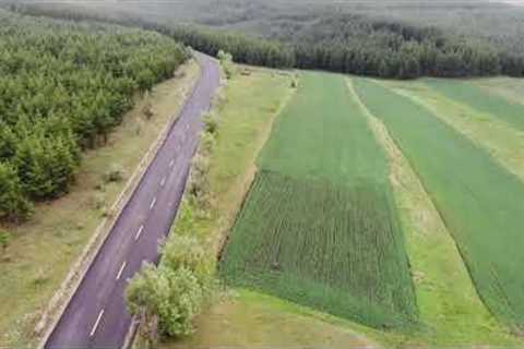 Aerial photography of Zhangbei Grassland. Zhangjiakou, Heibei, China  (Jul-2023)