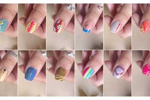 15 Easy nail art designs compilation for beginners || Stripping tape || Dotting tools || Floral nail