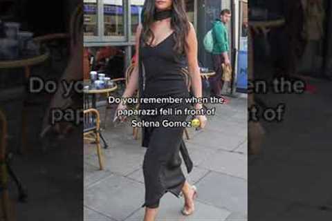 Paparazzi fell Infront of Selena Gomez#shorts
