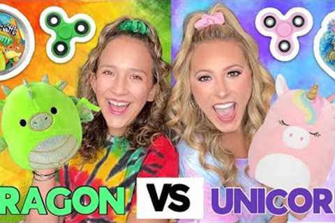 UNICORN 🦄✨ VS DRAGON 🐲🔥 LEARNING EXPRESS SHOPPING CHALLENGE!