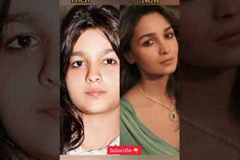 Bollywood star kids  childhood pics vs now 💕 #janhvikapoor #thenvsnow