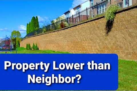 How to Fix Yard Water Problems When Your Neighor's Yard is Higher/ Fix Wet Yard/ Yard &amp; French..