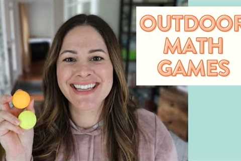Outdoor Math Games for K-2 // fun outdoor math activities for kids