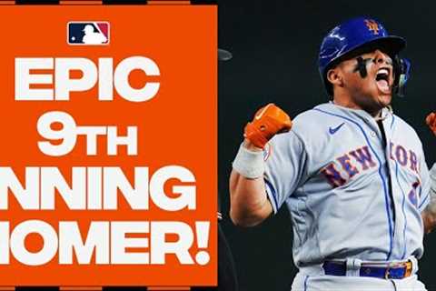 ABSOLUTE MAYHEM! Francisco Alvarez delivers EPIC game-tying, 9th inning HOME RUN!! | Full at-bat