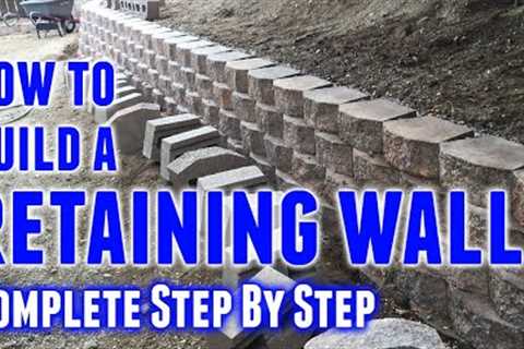 How to Build a Retaining Wall (Step-by-Step)