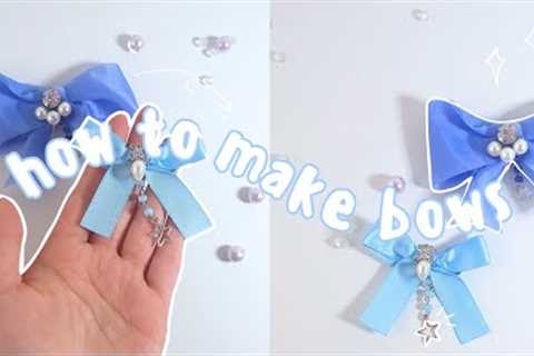 *HOW TO MAKE BOWS* the simplest method on youtube