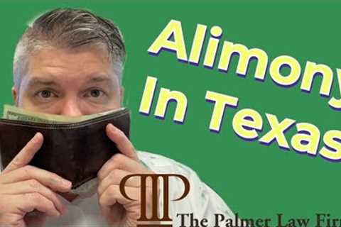 Alimony in Texas | Houston Divorce Lawyer @thepalmerlawfirm
