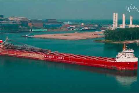 CSL TADOUSSAC CANADA STEAMSHIP LINES CSL GROUP by Windsor Aerial Drone Photography