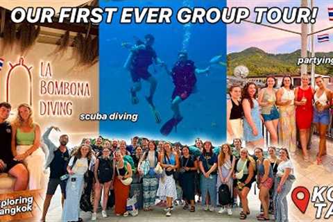 OUR FIRST EVER GROUP TRIP! Scuba Diving, Exploring Koh Tao &amp; Thai Nights Out 🇹🇭