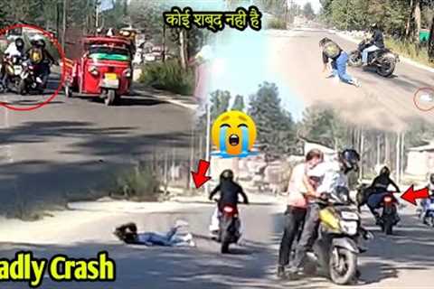 Live Couple Accident | Dangerous Accident |Bike Crash Record in my camera | #trending #crash