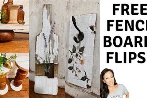 Trash To Treasure | Flip Free Fence Boards for Profit | DIY Wood Projects | 5 Fence board Projects