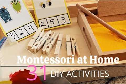 Montessori at Home 31 DIY Activities for Toddlers and Kids #montessoriwithhart