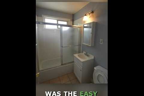 Budget Bathroom Remodel Before and After - Bathroom Makeover, Small Bathroom Design