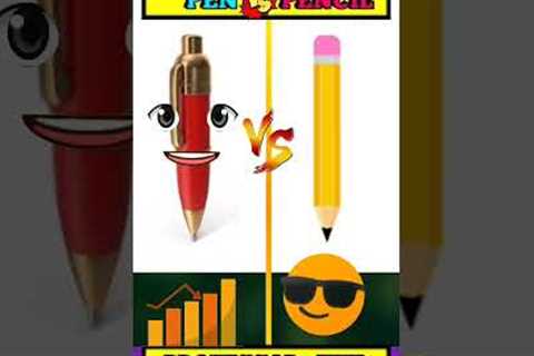 Pen VS Pencil || #shorts  #youtubeshorts  #tranding #comedy #viral #video #crazy