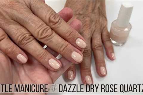 Gentle Manicure with Dazzle Dry Rose Quartz [Watch Me Work]