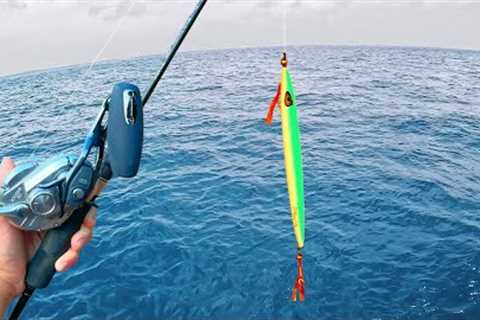 Fishing Jigs in 500 ft of water and caught this in the Atlantic Ocean...[EPIC CATCH,CLEAN,COOK]