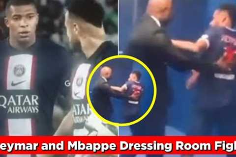 Neymar and Mbappe Dressing Room Fight after Neymar refuses to give Mbappe Penalty