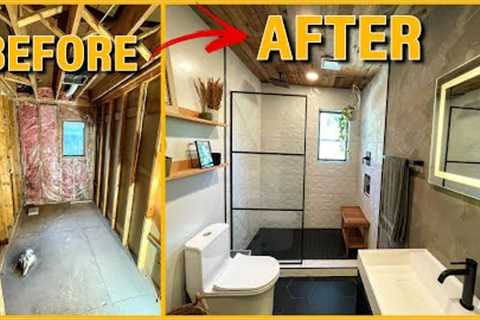 Bathroom Remodel Start to Finish | DIY Renovation Time-Lapse