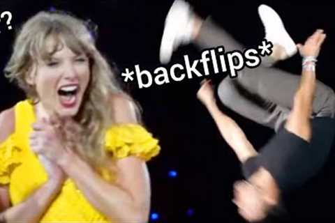 Taylor Swift LAUGHS at ex boyfriend Taylor Lautner on The Eras Tour