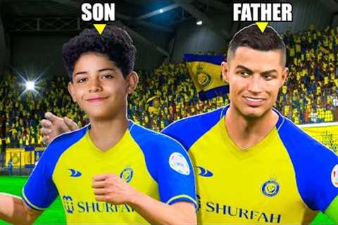 I Made Cristiano Jr and Ronaldo Play Together