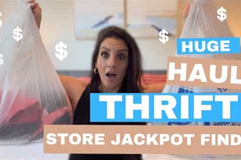 *BIG* THRIFT STORE CLOTHING HAUL | GOODWILL &amp; LOCAL *WITH PRICES* SO CHEAP FOR SO MUCH!