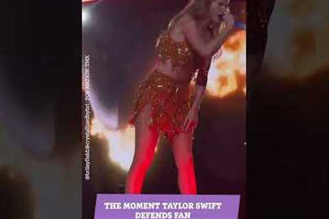 The moment Taylor Swift defends fan from security guard #shorts