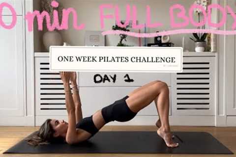 20MIN full body pilates workout // DAY 1 CHALLENGE // no equipment