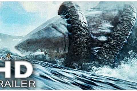 MEG 2: The Trench Megalodon vs. Giant Kraken Trailer (2023)