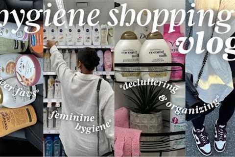 COME HYGIENE SHOPPING WITH ME! Self care must haves, organize &amp; declutter | smell good all day..