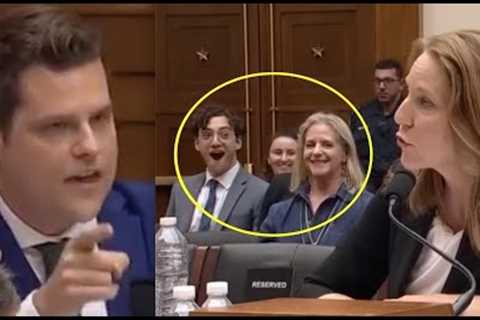 Crowd erupts laughing as witness HUMILIATES Matt Gaetz at hearing