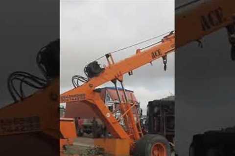 Truck Accident Video Recovery Two ACE Hydra #trending #tractorvideo #mobilecrane