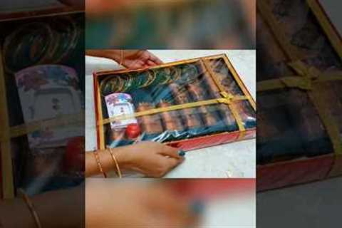 Saree packing idea,How to gift pack saree for engagement,wedding packing engagement decoration #diy