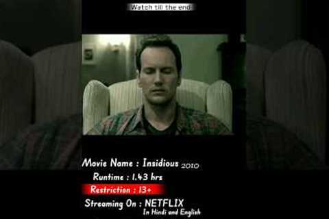 🦈Insidious Horror Movie In hindi on Netflix Synopsis