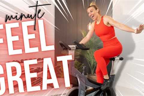 20 minutes to FEEL GREAT! | Rhythm Indoor Cycling Class