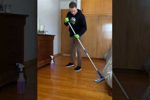 How I Like To Clean Wood Floors with Ecolab Scientific Clean products #sponsored #HomeDepotPartner