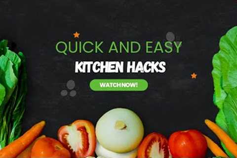 6 Quick and Easy Kitchen Hacks to Simplify Your Cooking #kichen #kichentips #cockingvlog