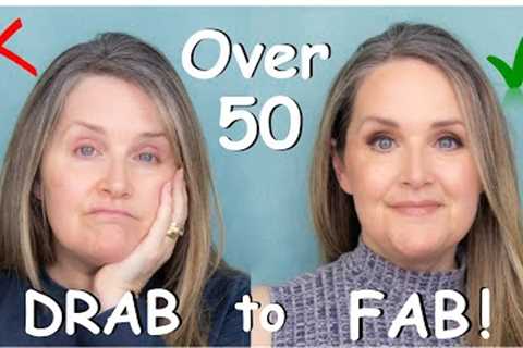 Mature Makeup - Incredible Drugstore Products for Over 50 Skin | Drab to FAB Makeup Tutorial 2023!