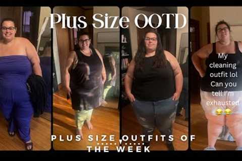 Outfits of the Week *Plus Size OOTD* Back to Work, Food Truck Event, Date Nights, &amp; Cleaning..