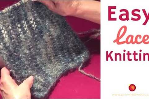 Knitting Lace Stitch - How to Knit Lace
