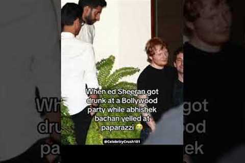 Ed Sheeran Drunk in Bollywood❤️‍🔥🍻 #edsheeran #celebrities #shorts
