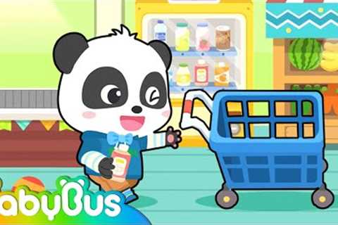 Baby Supermarket Shopping | Pretend Play | Kids Cartoon | Animation For Kids | BabyBus