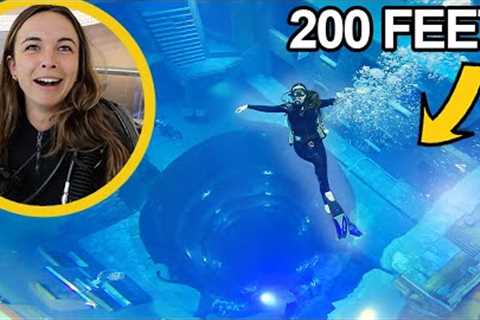 DIVING IN THE WORLD'S DEEPEST POOL!!
