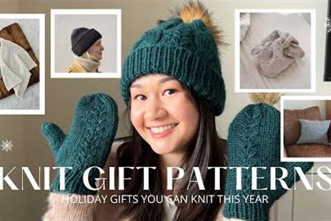 11 knitted free+paid gift pattern ideas | beginner-intermediate knitting patterns for Christmas